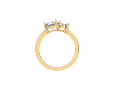 2-Stone-Ring 3D print model buy