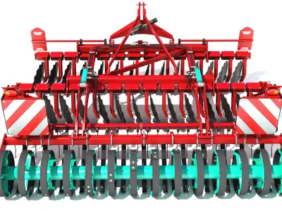 Compact Disc Harrow 3D model purchase