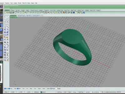 Signet ring 3D model