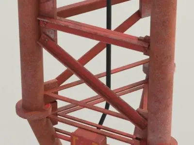 Radio Tower Low-poly 3D model purchase