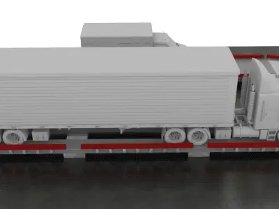 Truck Scales Low-poly 3D model