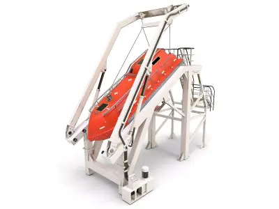 Freefall lifeboat 3D model