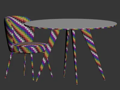 Dining Set 99 3D model