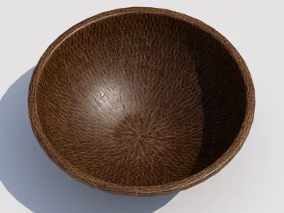 Basket 01 Low-poly 3D model