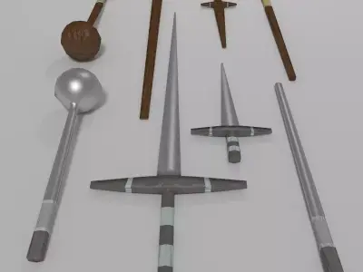 Melee Weapons Pack - Ancient 1 Free low-poly 3D model