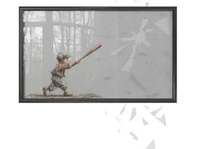 Illustrated wall art frame - Part 3 3D model