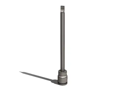 Long Socket Screwdriver Soquete Longo de Fenda 3D model