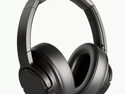 WireWireless headphone 3D model