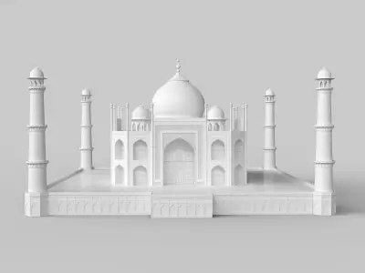 Taj Mahal 3D model purchase