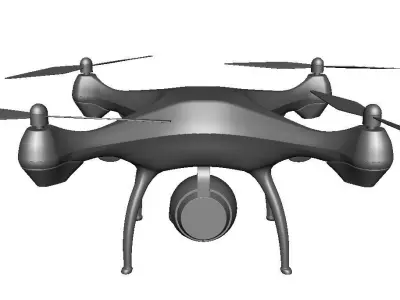 Quadcopter Drone 3D model get