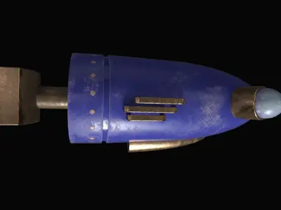  ray gun Low-poly 3D model