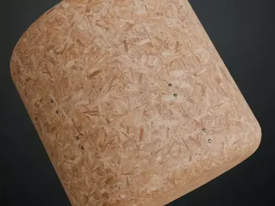 Industrial OSB Oriented Strand Board PBR Seamless Texture