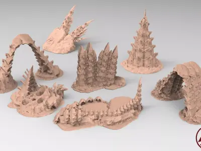 Tyty bug party terrain remix Part 7 Free 3D print model