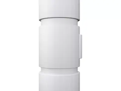 Sci-fi barrel Low-poly 3D model 8