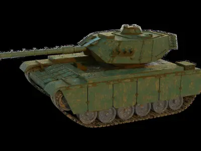 M60 Tank Low-poly 3D model
