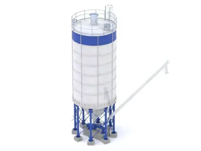Cement Silo 3D model