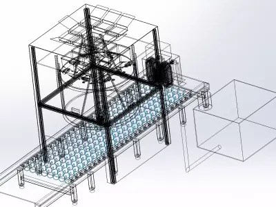 Automatic Food Packaging Machine 3D model