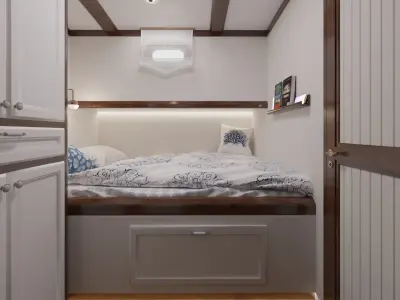 Boat 3d Model L1 Boat Cabin Design  3D model