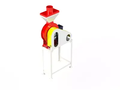 WG 4002 - STL Grain crusher - scrapper - 3kW 3D model