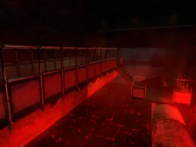 Abandoned Base Level Design Props Low-poly 3D model