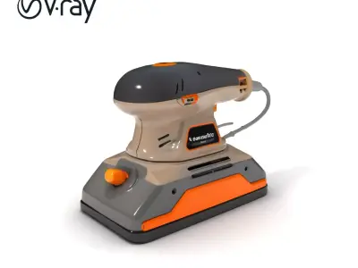 Electric Handheld Sander Model Pack Low-poly 3D model