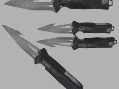 Tactical Knife  Low-poly 3D model