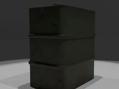 Metal Box Free low-poly 3D model purchase