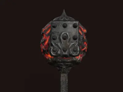 War Hammer 04 V2 Low-poly 3D model