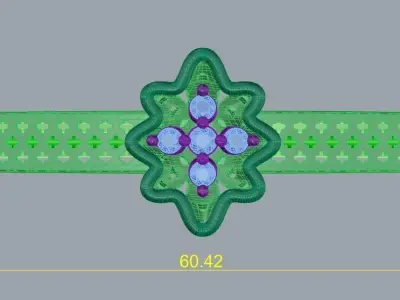 Antique Design Bracelet For Women  3D print model