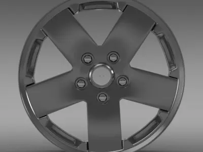 Jeep Wrangler rim 3D model