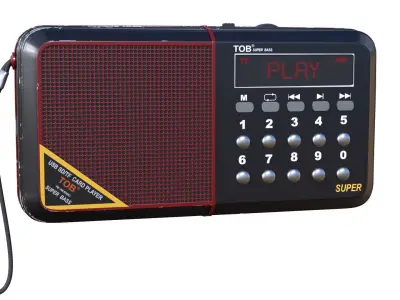 Radio 3D model get