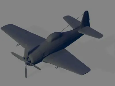 F8F-1B Bearcat 3D model