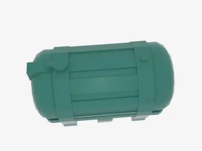 Sturdy Carbery 1250 Oil Tank Low-poly 3D model