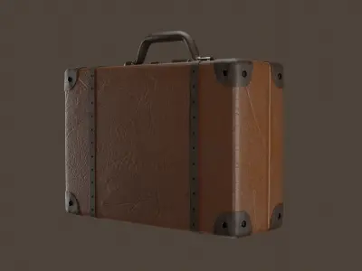Old suitcase 3D model
