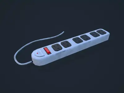 Power Strip Low-poly 3D model