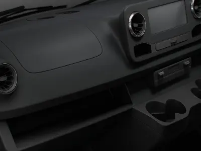 Mercedes Sprinter L2H2 RWD HQ Interior 2025 UKspec 3D model