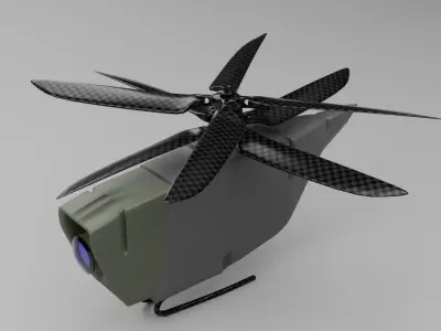 Pirhanna Recon Drone Concept Free 3D model