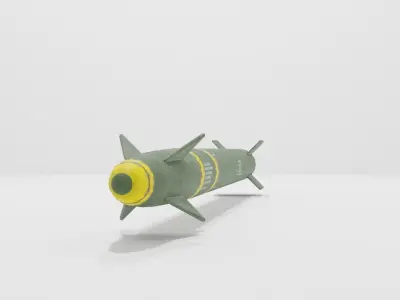 Missile Low-poly 3D model
