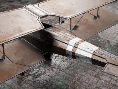 Low Poly Plane Albatros C-3 Low-poly 3D model