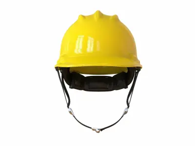 worker Safety helmet with belt Low-poly 3D model