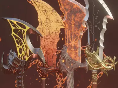 Chaos blades collection 3D Model Pack