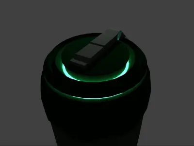 Sci-Fi Plasma Grenade Free low-poly 3D model