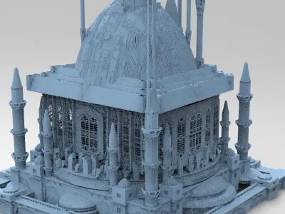 Persian Sci-Fi Palace Cathedral  3D model