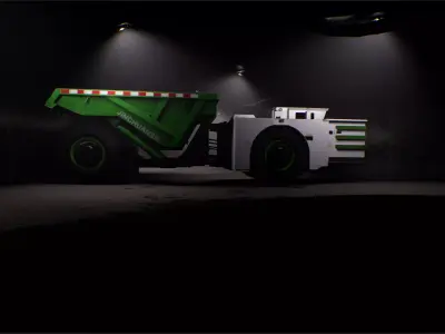 UE5 Underground Mine Tunnel Scene 3D model