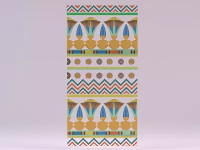 Egyptian Symbols - 049 Low-poly 3D model