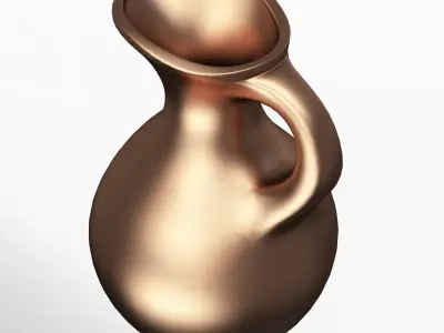 Antique Vase Low-poly 3D model