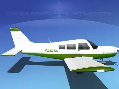 Piper PA-28-235 Cherokee  V05 3D model