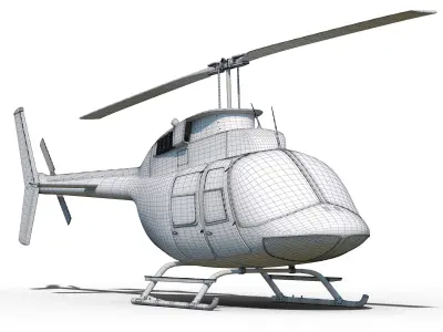 Helicopter Bell 206 3D model