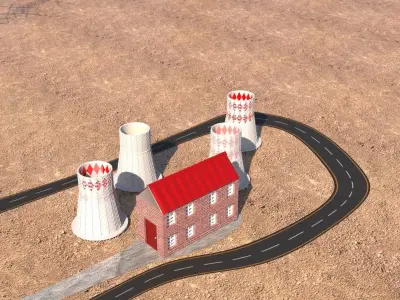 Nuclear Power Plant of Metsamore 3D model