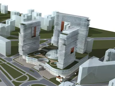 Office Building 3D model 224